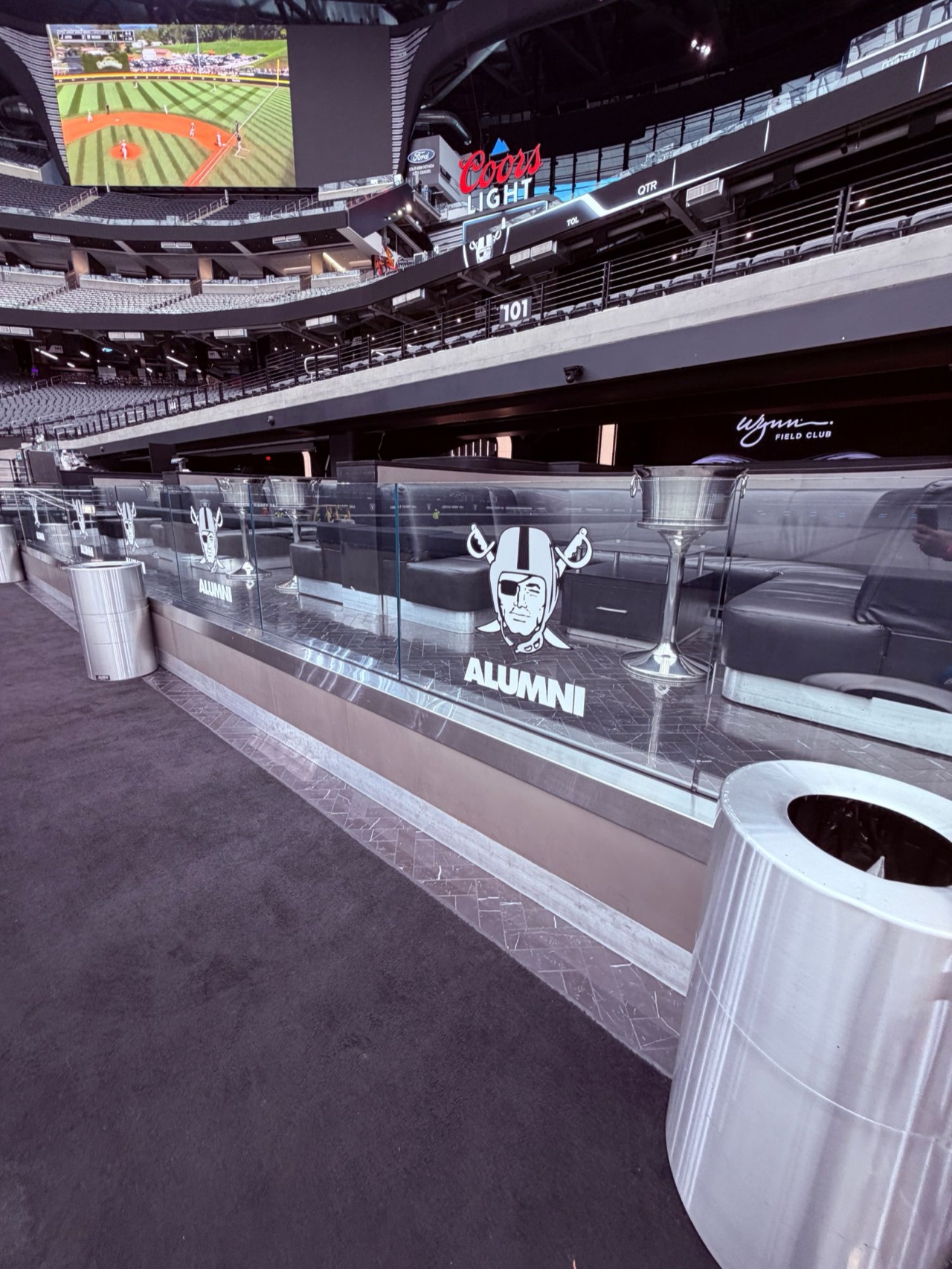 Athletics Las Vegas office graphics — Floor-to-ceiling photo murals, player wall and acrylic prints across the A's Las Vegas office — Las Vegas, NV