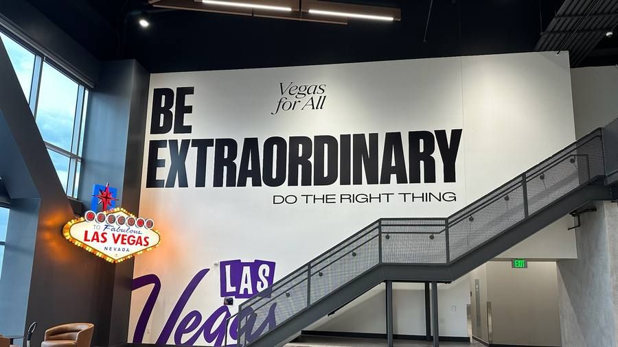 Be Extraordinary mural — Large-format wall graphic, Las Vegas