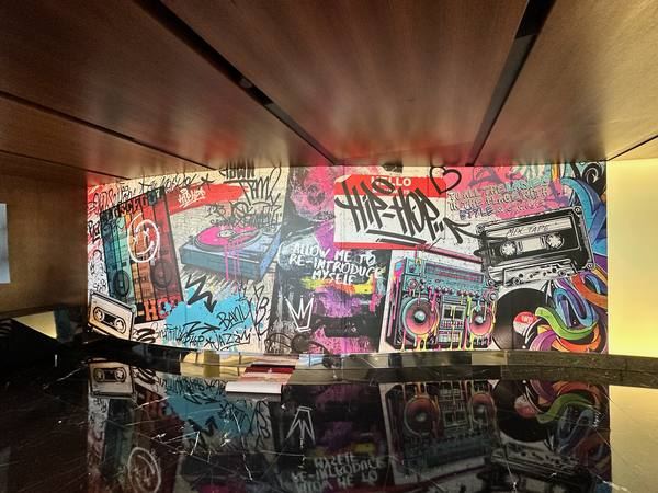 Hip Hop mural — Interior wall mural install