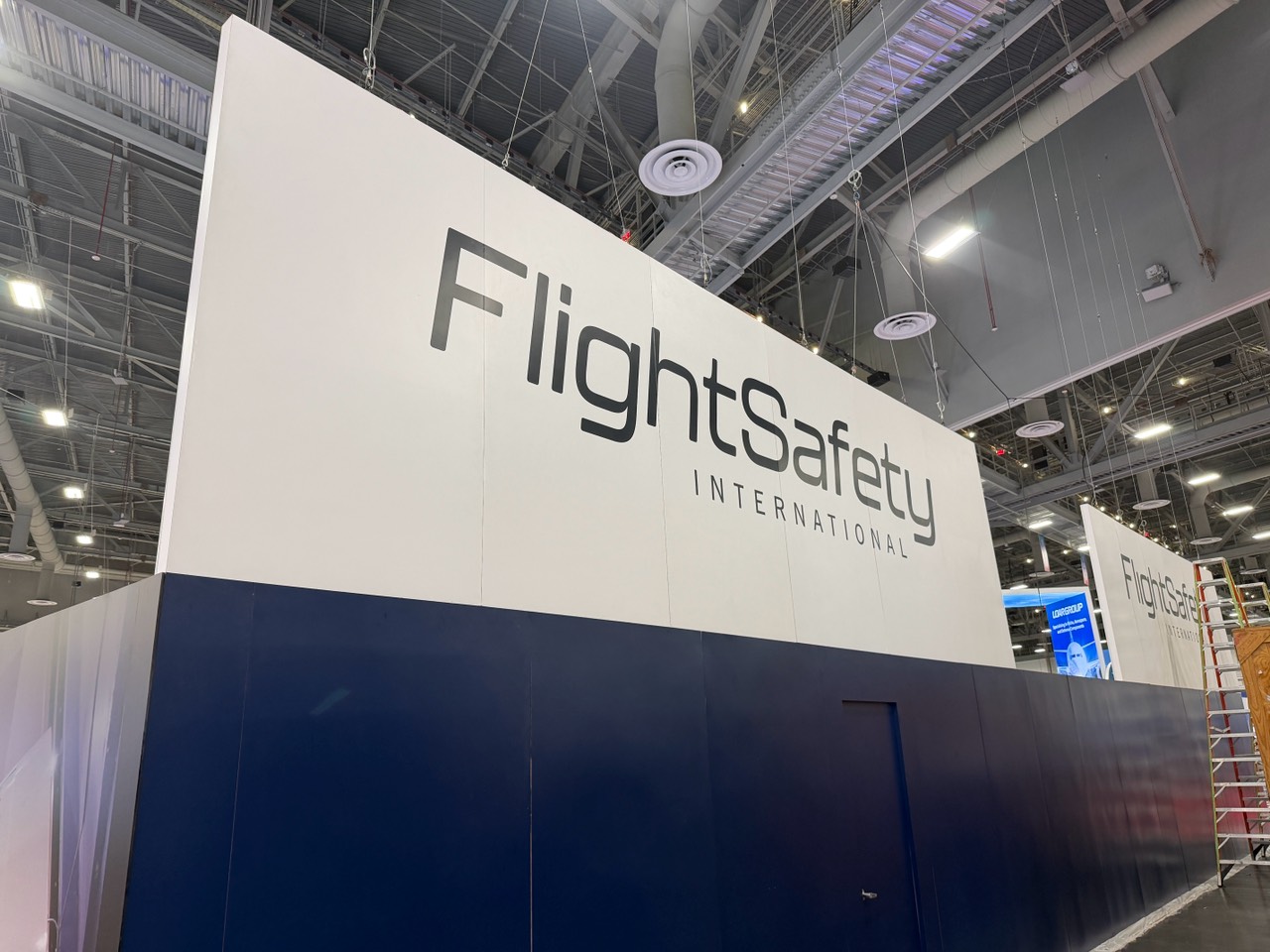 FlightSafety International trade show booth walls